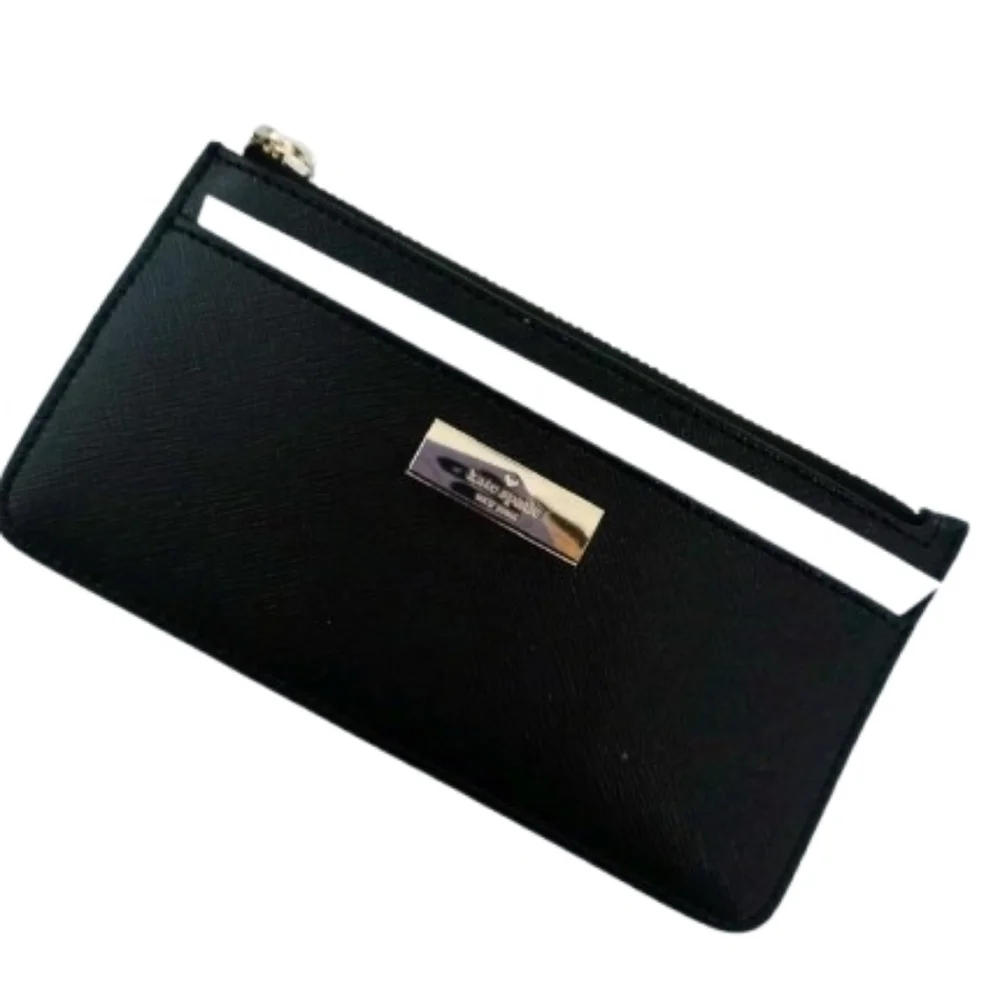 Kate Spade *Kenzie* Large Slim Cardholder Wallet in Black - Picture 3 of 14